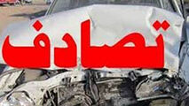 تصادف کامیون با خودروی سواری در بزرگراه + فیلم