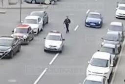 راننده متخلفی که خودروی پلیس را دزدید