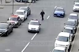 راننده متخلفی که خودروی پلیس را دزدید
