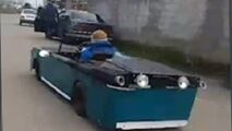 ساخت خودروی جالب و دست‌ساز توسط جوان گیلانی