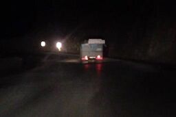 حرکات خطرناک نیسان حامل بار در جاده هراز