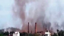 حادثه هولناک در کارخانه + فیلم