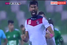 ضربه سر استثنایی رامین رضاییان مقابل الاهلی