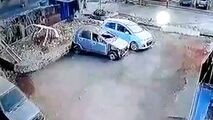 انفجار سیلندر گاز در خیابان با پنج زخمی