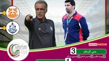 خلاصه بازی مس کرمان 3 - 1 ملوان
