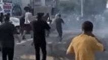 له شدن یک مرد، هنگام انجام حرکات نمایشی یک خودروی سواری