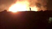 انفجار لوله گاز بر اثر رانش زمین در طالقان