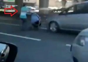 تصادف دلخراش مادر و نوزاد با خودرو