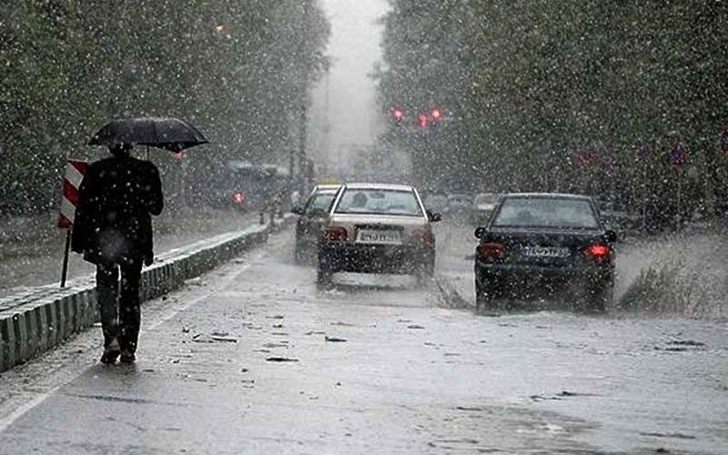 بارندگی در گرمای خرماپزان بم