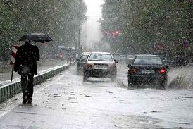 بارندگی در گرمای خرماپزان بم