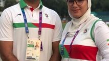 خواستگاری مجید قیدی از پریسا براتچی در حاشیه مسابقات تیروکمان جاکارتا!