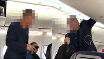 لحظه گرفتار شدن یک دزد در داخل هواپیما!
