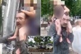 لحظه ربودن دختر خردسال در پارک بازی! 