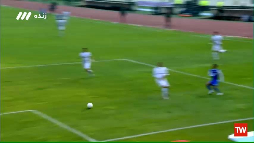 گل اول استقلال به ملوان (پدرام قاضی پور ـ گل به خودی)