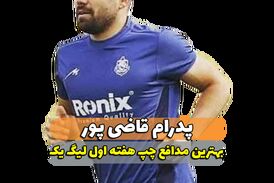 پدرام قاضی پور؛ بهترین مدافع چپ هفته اول لیگ یک 