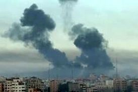 لحظه بمباران مرکز امنیت داخلی رفح