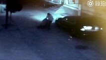 حمله مرد شیطان صفت به زن جوان در تاریکی خیابان!