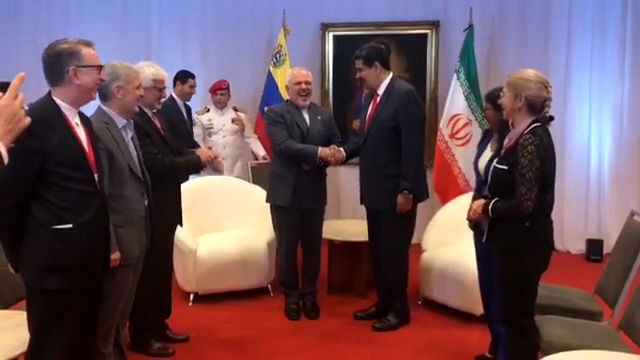 شوخی رئیس جمهور ونزوئلا با ظریف با چاشنی کنایه به آمریکا 